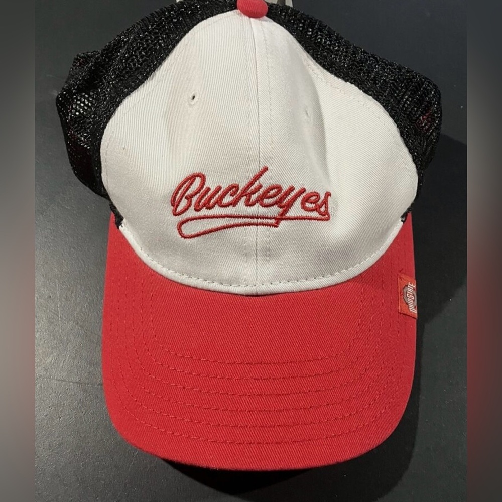 NWT Ohio State Buckeyes Women’s Hat NCAA Trucker Mesh Snapback Cap New Football